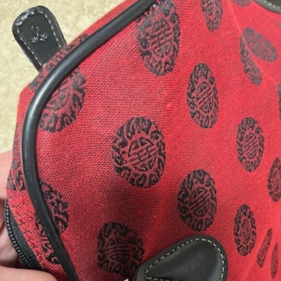 Ricardo Beverly Hills Signature Logo Weekender Luggage Tote Travel Bag Red - Picture 15 of 16